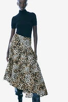 Asymmetric Midi Skirt