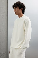 Loose Fit Long-Sleeved Jersey Shirt