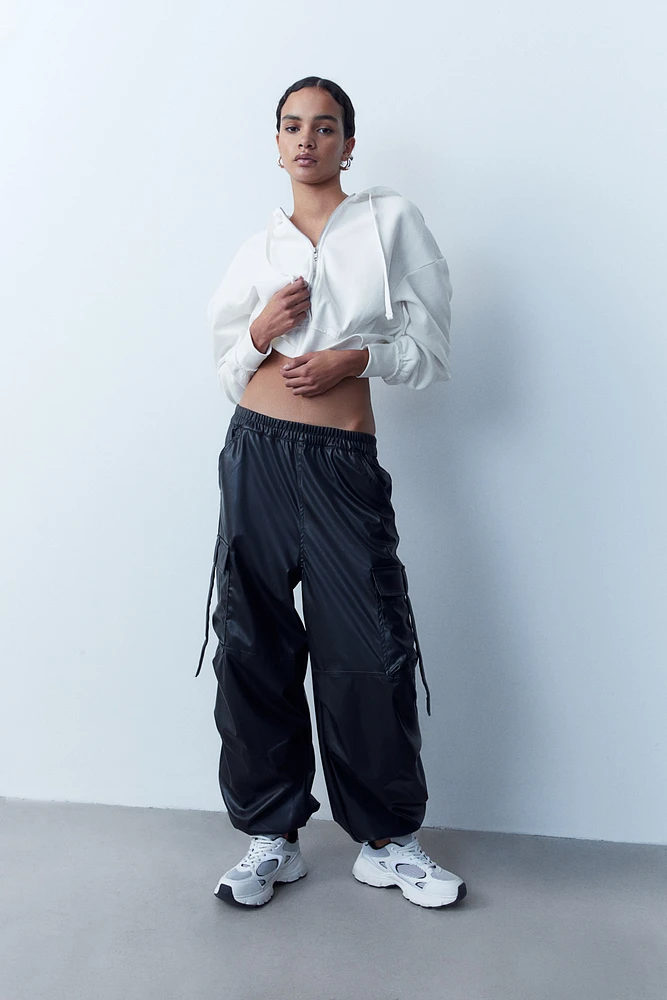 Coated Cargo Pants