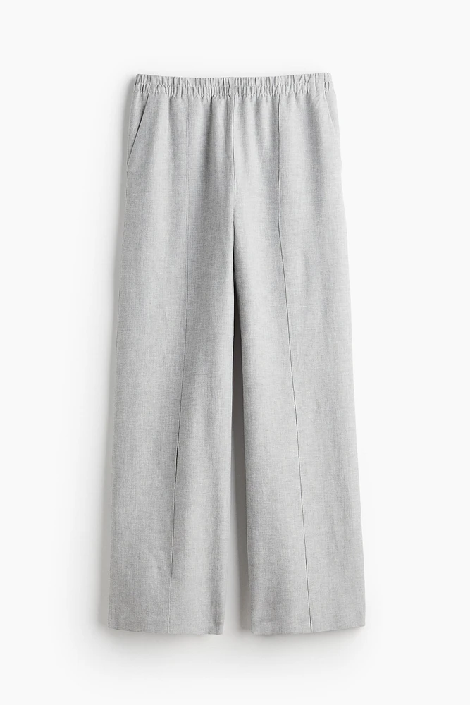Linen-blend Pants