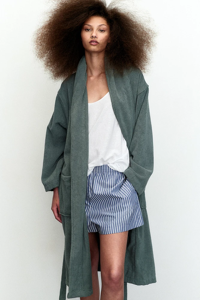 Cotton Terry Bathrobe