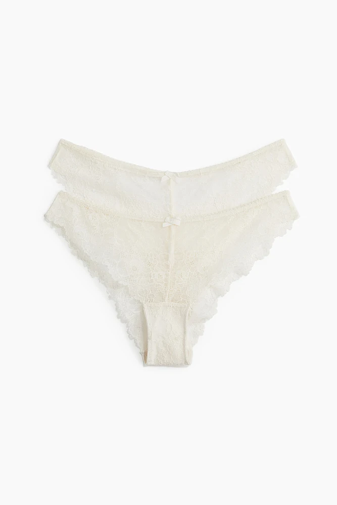 Lot de 2 culottes audacieuses en dentelle