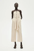 Tie-belt Bandeau Jumpsuit