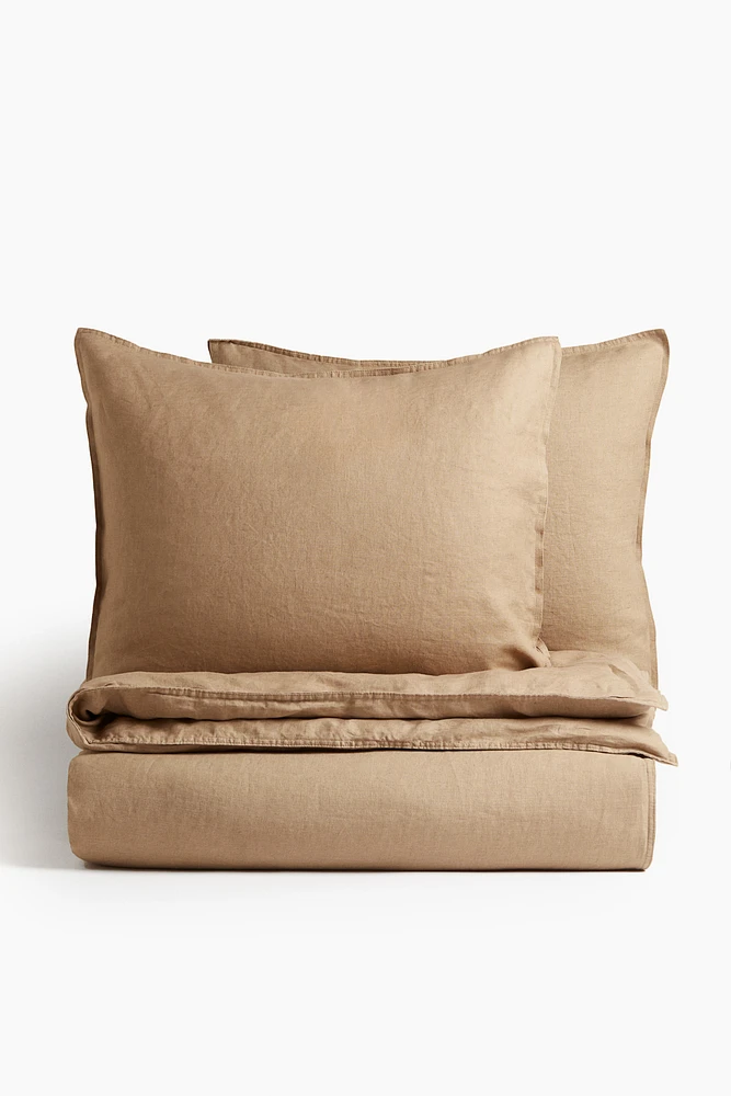 Linen King/Queen Duvet Cover Set