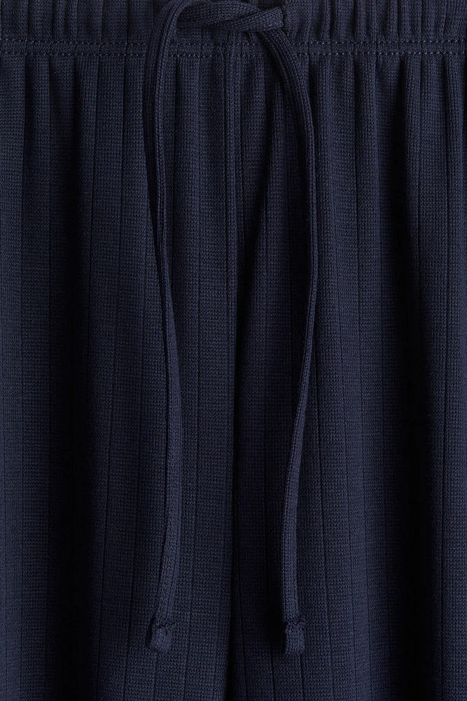 Pantalon large avec cordon de serrage