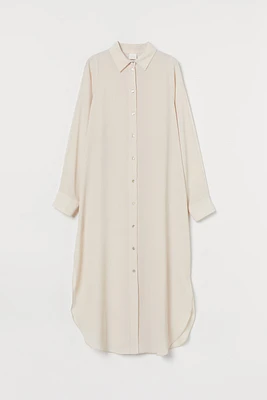 Calf-length Shirt Dress