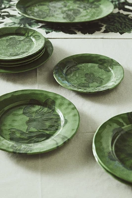 Assiette moyenne en grès cérame à motif