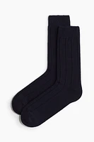 Rib-Knit Socks