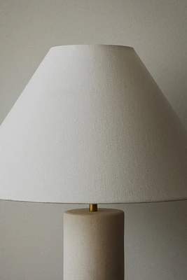 Large Linen-blend Lampshade