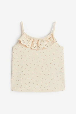 Flounce-trimmed Camisole Top