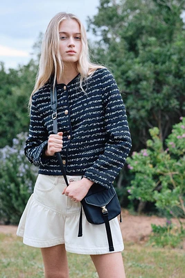 Textured-Weave Jacket