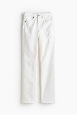 High Rise Slim Straight Leg Jeans