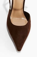 Pointed-Toe Leather Pumps