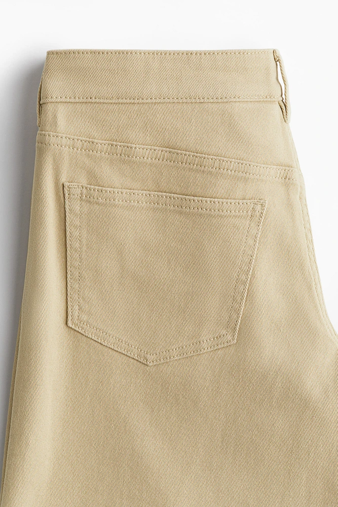 Low-waist Twill Pants