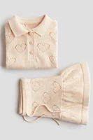 2-piece Pattern-Knit Set