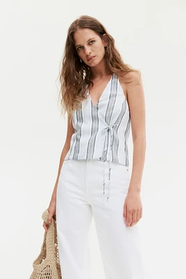 Halterneck Wrap Top