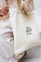 Sac fourre-tout en coton avec motif imprimé