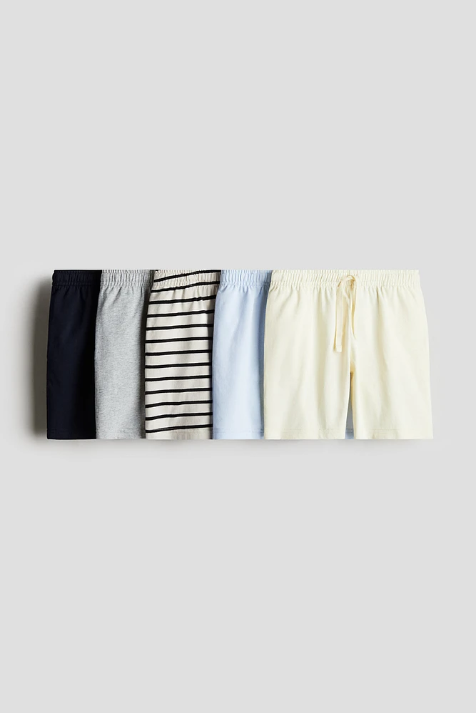 Lot de 5 shorts en jersey coton
