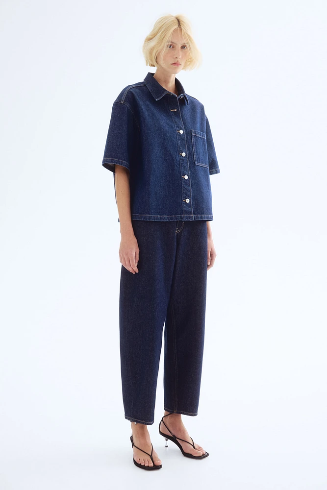 Chemise grande taille en denim