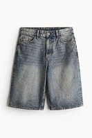 Bermuda Baggy High Denim Shorts