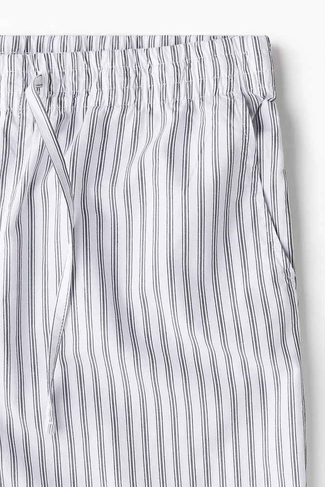 Pantalon décontracté en popeline