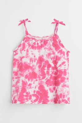 Jersey Bow-detail Tank Top