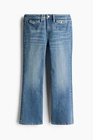 Flared Low Ankle Jeans