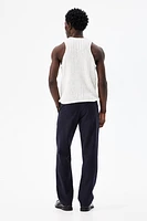 Regular-Fit Linen-Blend Pants