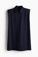 Shoulder-pad Polo Dress