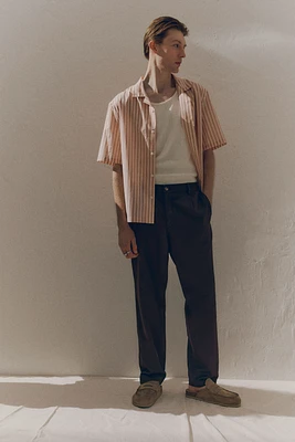 Pantalon coupe classique en lyocell mélangé
