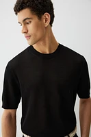 Regular Fit Hole-Knit T-Shirt