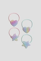 Lot de 4 élastiques à cheveux avec appliqué