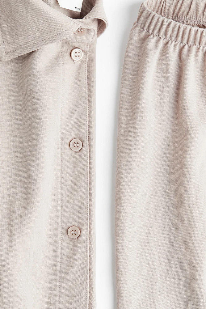 MAMA 2-Piece Shirt and Shorts Set