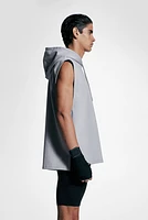 Regular-Fit Sleeveless Sports Hoodie with DryMove™