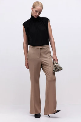 Flared Jersey Pants