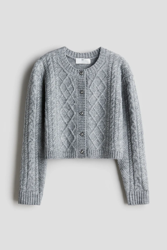 Cable-Knit Cardigan