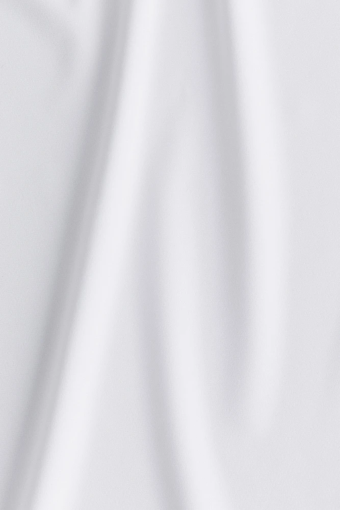 Microfiber Mock Turtleneck Top