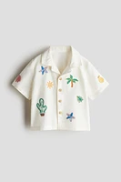 Linen-Blend Resort Shirt
