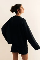 Roll-edge Sweater