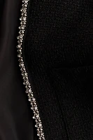 Rhinestone-Embellished Bouclé Jacket