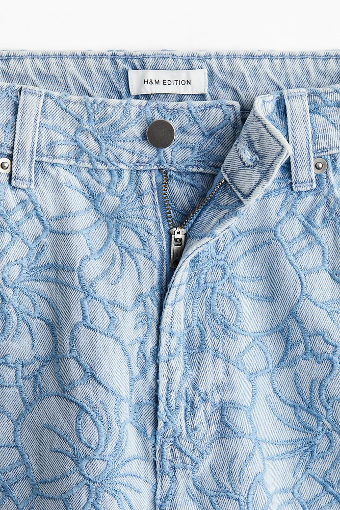 Straight Embroidered Jeans