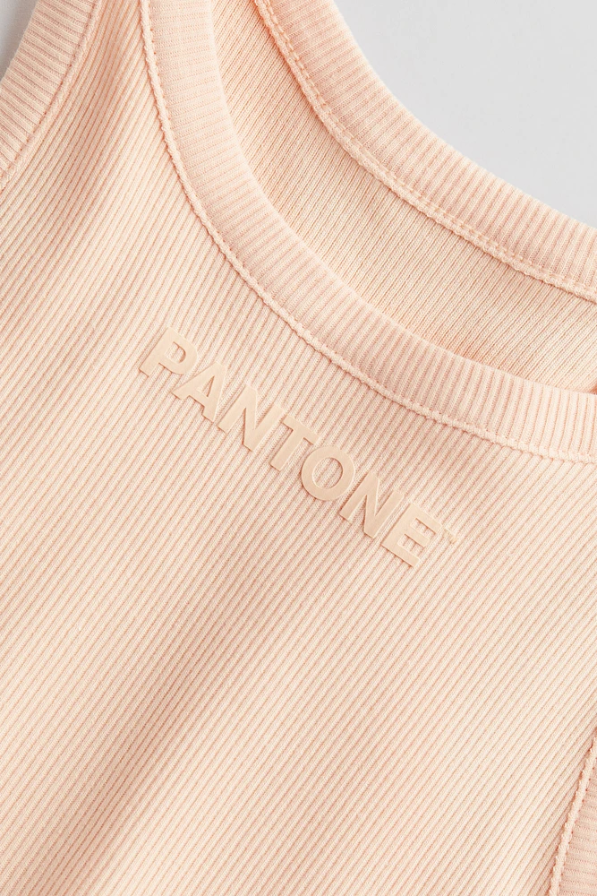 Embossed-print Tank Top
