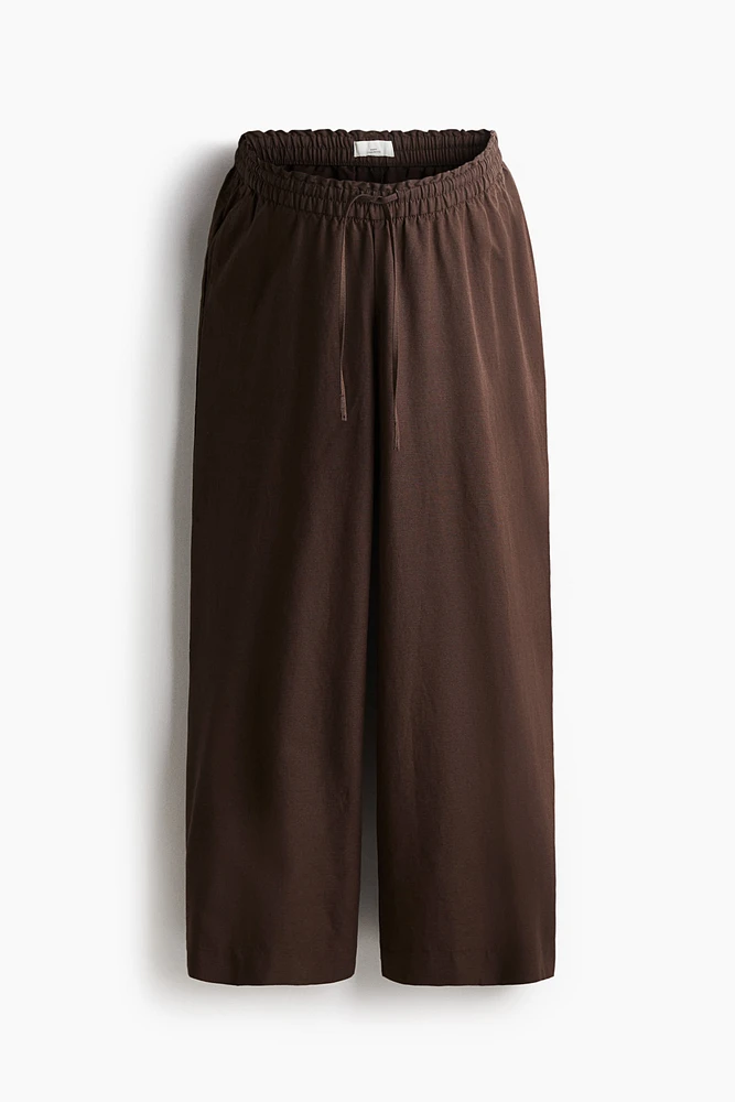 MAMA Before & After Linen-Blend Pants