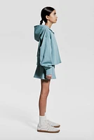 Short Activewear Hooded Jacket