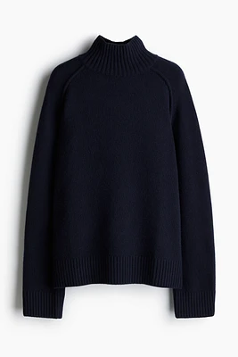 Cashmere-blend Mock Turtleneck Sweater