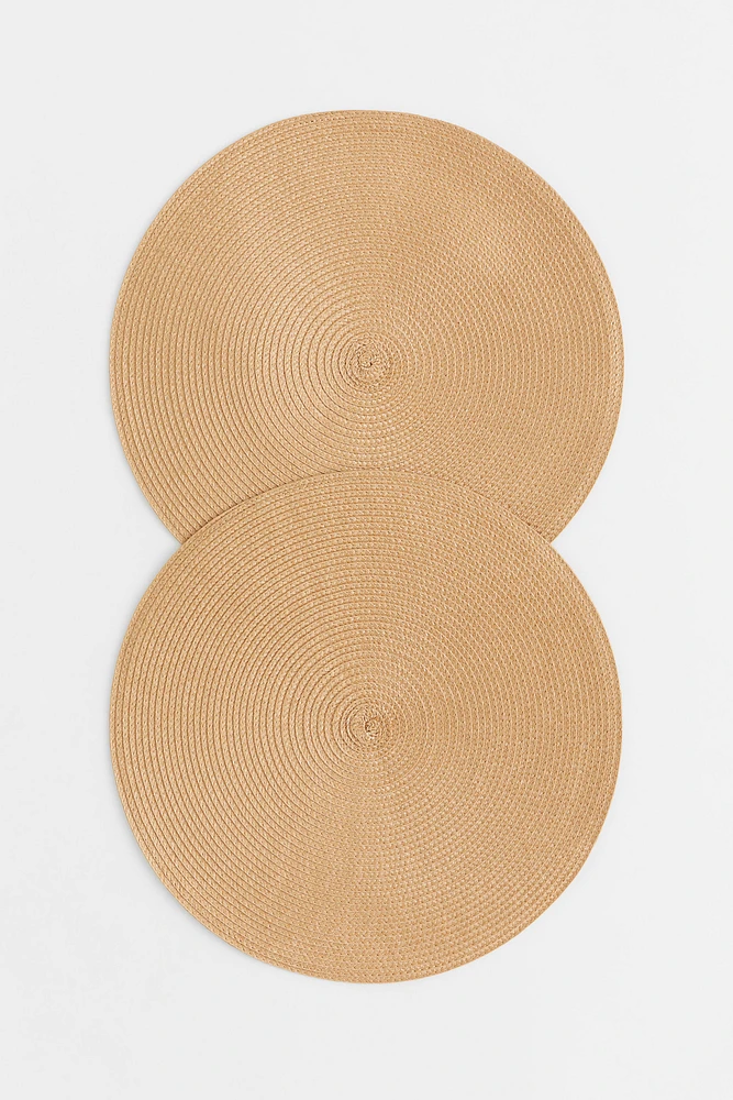 2-pack Round Placemats