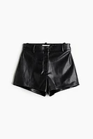 Coated Mini Shorts