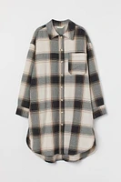 Long Cotton Shirt Jacket