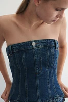 Bustier en denim