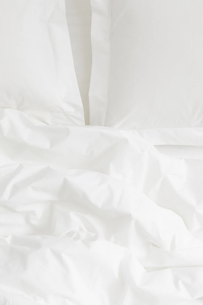Enveloppe de couette lit double en percale coton